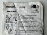 NEU NOS Satz Schmutzfänger Spritzlappen vorne Original Opel Omega A
