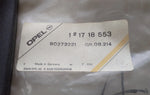 NEU NOS Satz Schmutzfänger Spritzlappen hinten Original Opel Omega A Limousine