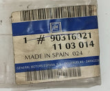 NEU Zierleiste Kotflügel vorne links blaugrau/rot Origl Opel Corsa A Schrägheck