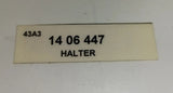 NEU Halter Stoßstangenträger hinten links Original Opel Kadett E 90221181