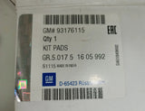 NEU Bremsenkomplettsatz Vorderachse 4-Loch Original Opel Meriva A Combo C