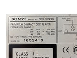 Radio Original Sony Xplod CDX-S2200 FM/MW/LW Compact Disc Player MP3