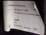 Mittelarmlehne Armlehne Stoff schwarz Original Volkswagen VW Polo 6R 6C