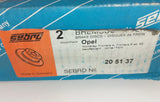 NEU Satz Bremsscheiben Vorderachse Ø 280mm Sebro Monterey Frontera A B