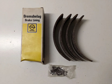 NEU Bremsbackenbeläge Trommelbremse Original Opel 1605276