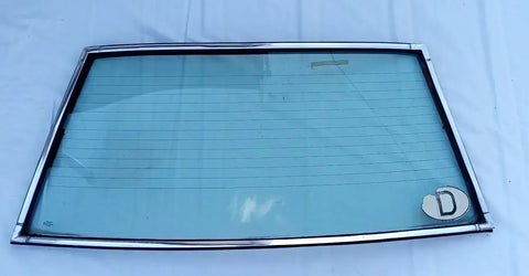 Heckscheibe Colorverglasung beheizbar Chromrahmen grün getönt Opel Senator A