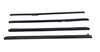 Set Fensterschachtleisten Türschacht Gummiabdichtung anthrazit Opel Senator B