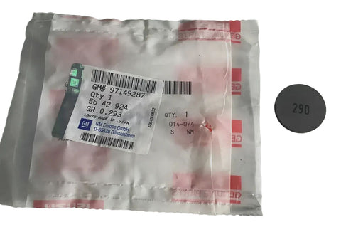 NEU Ventileinstellplättchen Ausgleichscheibe 2.90mm Opel Monterey Frontera B