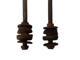 Set 2 x Zugstreben + Halter vorne Vorderachse Original Opel Rekord C Commodore A