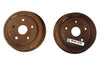 NOS 2 Bremstrommeln hinten 5-Loch links rechts Opel Commodore A Rekord C Sprint