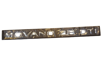 NEU Schriftzug Emblem "Movano 2.8 DTI" Hintertür rechts Original Opel Movano A