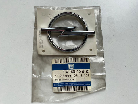 NEU NOS Logo Emblem "Opel-Blitz" Chrom Heckklappe hinten Original Opel Vectra B