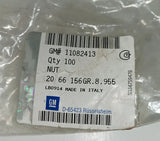 NEU 10x Kupfermutter M8 x 1,25mm Auspuff Krümmer Original Opel 11082413 2066156