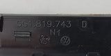 Abdeckung Blende Einbaurahmen Navi Luftausströmer schwarz Original VW Golf 7 VII