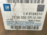 NEU NOS Verkleidung Heckklappe unten grau Original Opel Astra G