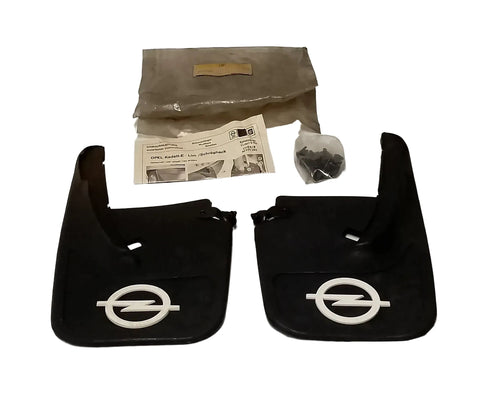 NEU NOS Satz Schmutzfänger Spritzlappen hinten blaugrau Original Opel Kadett E