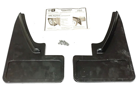 NEU NOS Satz Schmutzfänger Spritzlappen vorne schwarz Original Opel Ascona C