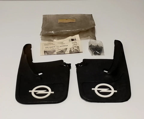 NEU NOS Satz Schmutzfänger Spritzlappen hinten blaugrau Original Opel Kadett E