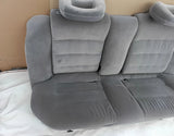 Ausstattung Sitze Vordersitze Rückbank platingrau Velour Original Opel Senator B