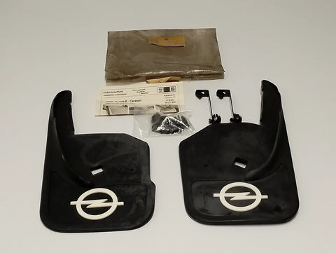NEU NOS Satz Schmutzfänger Spritzlappen hinten blaugrau Opel Kadett E Caravan