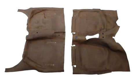 Gummimatten (Teppiche) Innenraum vorne hinten beige Opel Rekord C Commodore A