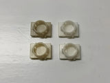 NEU 4x Clips Klammern Klemmen Halter Zierleiste Kotflügel Tür Orig Opel Omega B
