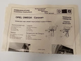 NEU NOS Schmutzfänger Spritzlappen mudflaps Opel Omega A Caravan hinten
