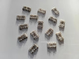 2 Befestigungsklammern Clips Zierleiste Dachrahmen hinten Opel Senator B Omega A