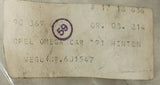 NEU NOS Satz Schmutzfänger Spritzlappen hinten Opel Omega A Caravan facelift
