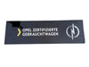 Schild Reklame Werbeschild "OPEL ZERTIFIZIERTE GEBRAUCHTWAGEN" 108,5 x33 cm