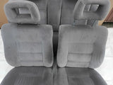 Ausstattung Sitze Vordersitze Rückbank platingrau Velour Original Opel Senator B