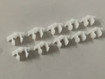 NEU 10 Stück Clips Klemmfeder Chrom Zierleiste Stoßstange Opel Senator B