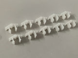 NEU 10 Stück Clips Klemmfeder Chrom Zierleiste Stoßstange Opel Senator B