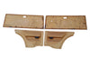 Set Türverkleidungen Türpappen beige braun vorne hinten Orig Opel Kadett C City