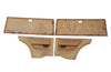 Set Türverkleidungen Türpappen beige braun vorne hinten Orig Opel Kadett C City