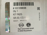 NEU Komplettsatz Bremse Vorderachse Ø308mm Original Opel Corsa D E Astra H