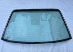 Heckscheibe beheizbar Scheibe hinten grün Opel Senator B Chromrahmen + Dichtung