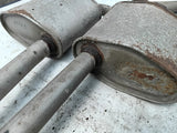 Satz Auspuff Mittelschalldämpfer links rechts Opel Senator B 2.6 3.0 12V