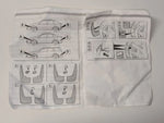NEU Satz Schmutzfänger Spritzlappen hinten links Orig Opel Astra G Stufenheck