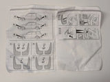 NEU Satz Schmutzfänger Spritzlappen hinten links Orig Opel Astra G Stufenheck