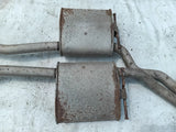 Satz Auspuff Mittelschalldämpfer links rechts Opel Senator B 2.6 3.0 12V