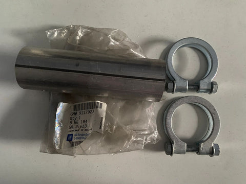 NEU Satz Befestigungsteile Auspuffrohr an Auspufftopf hinten Orig Opel Corsa B