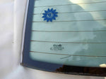 Heckscheibe heizbar Scheibe hinten grün Original Opel Senator B mit Chromrahmen