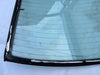 Heckscheibe beheizbar Scheibe hinten grün Opel Senator B Chromrahmen + Dichtung