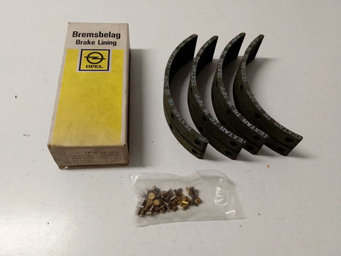 NEU Bremsbackenbeläge Trommelbremse Original Opel 90018395 1605404