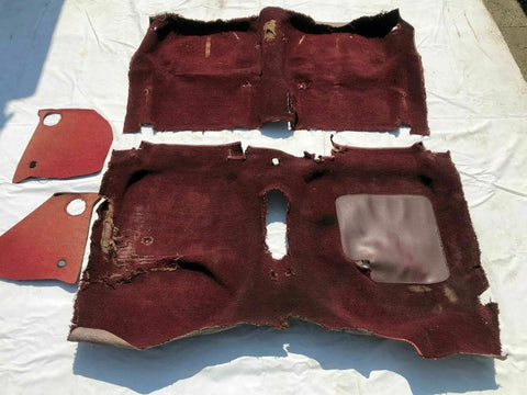 Teppich rot Innenraum Boden Opel Rekord C Commodore A Coupe