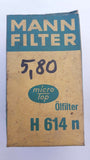 Original MANN H614n Ölfilter