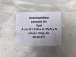 NEU Innenraumluftfilter Pollenfilter für Opel Astra G Zafira A B