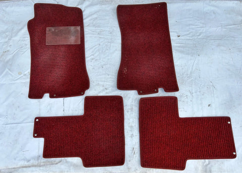 Fußmatten Teppiche rot vorne hinten links rechts Original Opel Ascona B