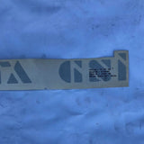 NEU NOS Schriftzug Aufkleber silber Tür Kotflügel Original Opel Manta B GSi